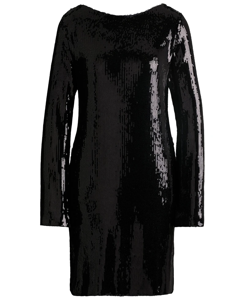 Boss by Hugo Women's Long-Sleeved Sequined Dress