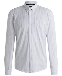 Boss by Hugo Men's Slim-Fit Printed Dress Shirt