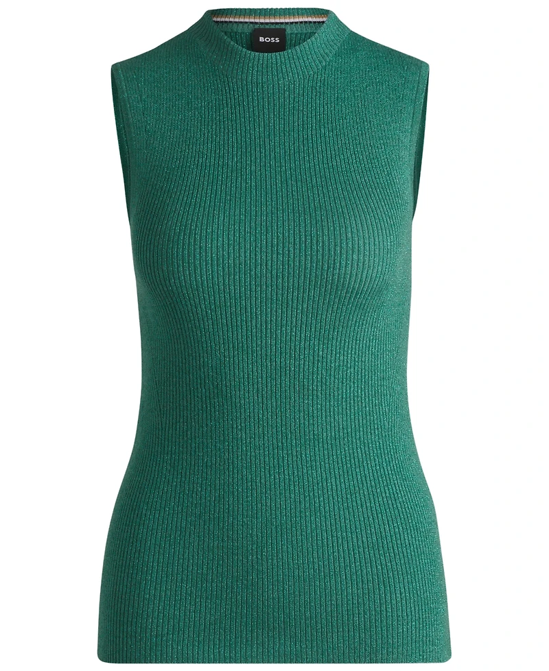 Boss by Hugo Boss Women's Sleeveless Ribbed Top