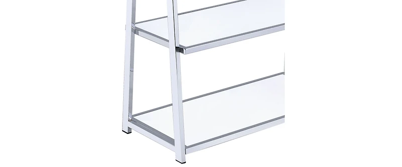 5-storey kitchen storage rack, adjustable metal storage rack with rollers, storage rack unit organizer for bedroom laundry cabinet
