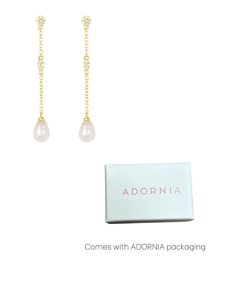 Adornia Gold Freshwater Cultivated Pearl Drop Earrings