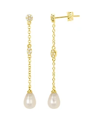 Adornia Gold Freshwater Cultivated Pearl Drop Earrings
