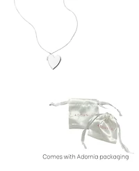 Adornia Silver Heart Locket Necklace