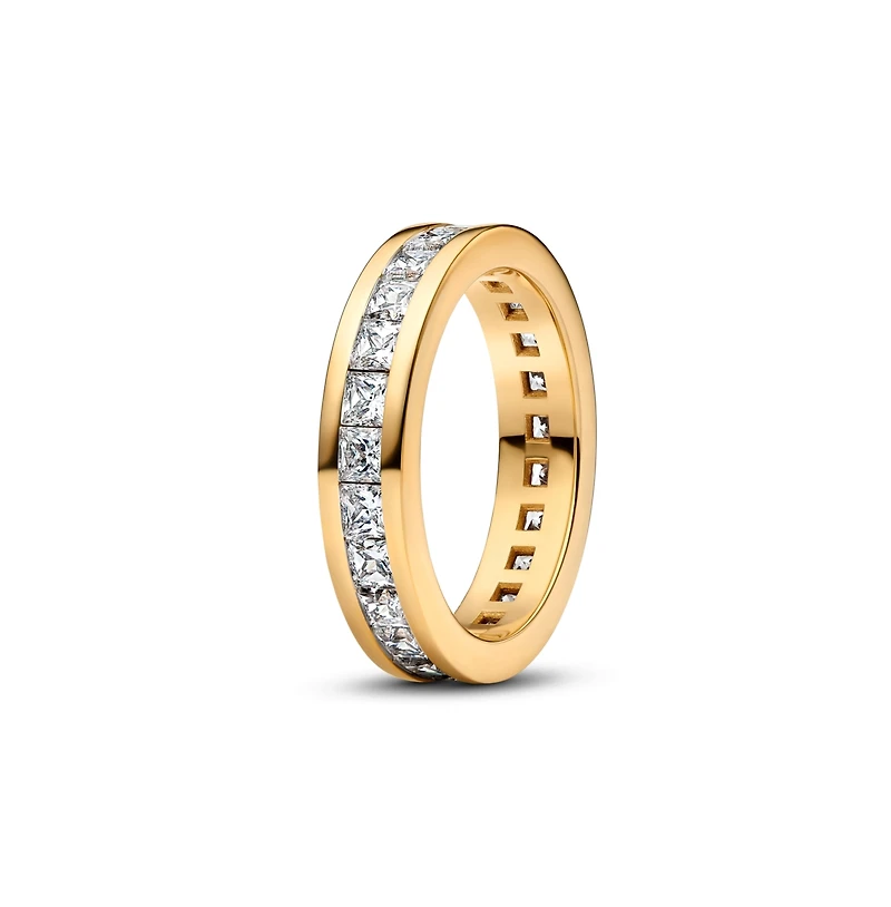 Pandora Eternity Channel 14K Gold-Plated Ring