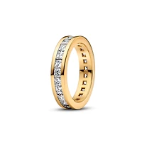 Pandora Eternity Channel 14K Gold-Plated Ring