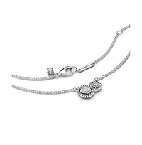Pandora Sterling Silver Embracing Halo Necklace