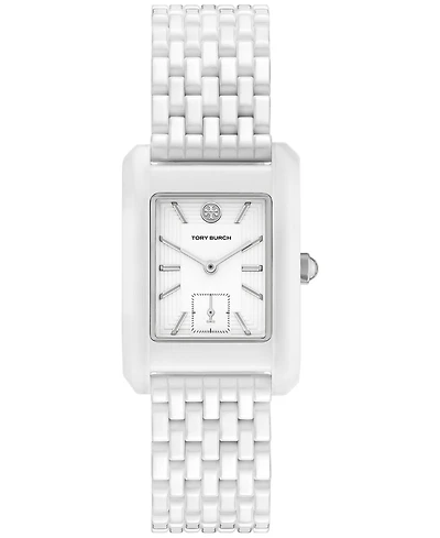 Tory Burch Women's The Eleanor White Ceramic Bracelet Watch 31mm
