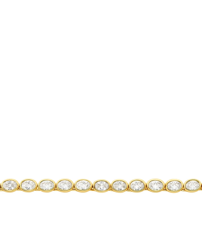 Michael Kors 14K Gold-Plated Brass Bezel-Set Necklace