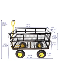 Cart Garden cart trucks make it easier to transport firewood