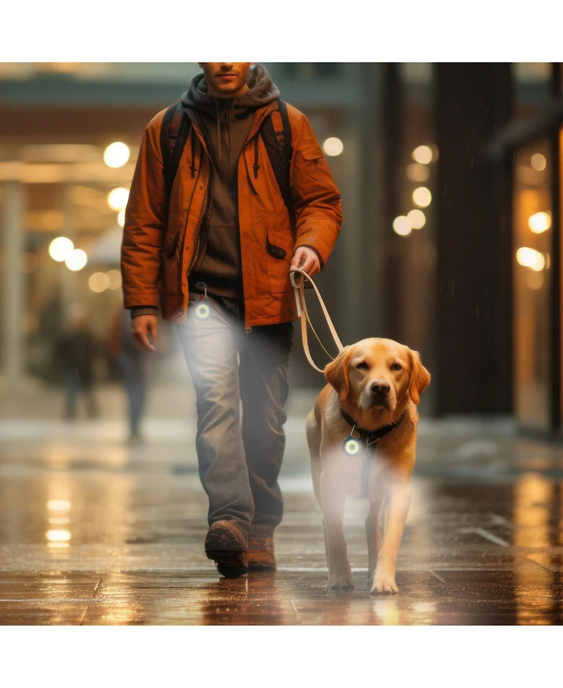 P.t. Supply Co. Clip-Brite Led Safety Light for Pets, High Visibility Clip-On Light for Dogs & Cats