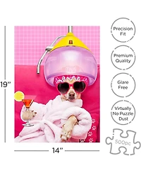 Dog Spa 500 Piece Jigsaw Puzzle