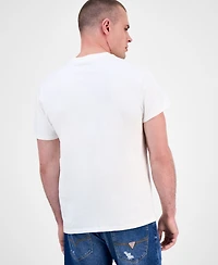 Guess Men's Short Sleeve Oceans View Graphic Crewneck T-Shirt