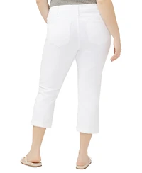 Silver Jeans Co. Plus Elyse Mid Rise Comfort Fit Capri