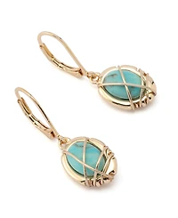 Robert Lee Morris Soho Turquoise Stone Drop Earrings