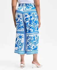 I.n.c. International Concepts Plus Drawstring Wide-Leg Pants, Exclusively at Macy's