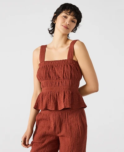 Steve Madden Women's Gabrielle Smocked Top
