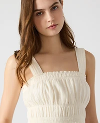 Steve Madden Women's Gabrielle Smocked Top