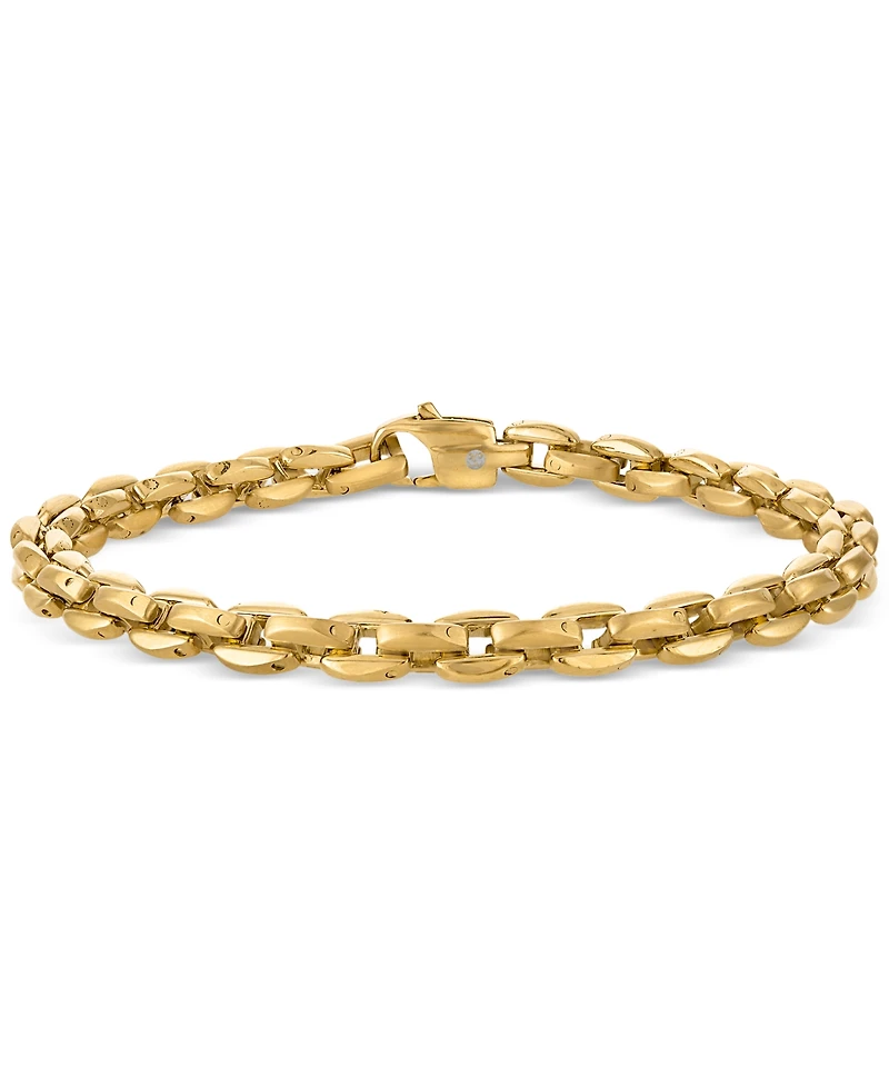 Esquire Men's Jewelry Rounded Box Link Chain Bracelet, Exclusively for Macy's