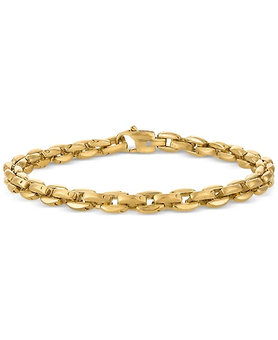 Esquire Men's Jewelry Rounded Box Link Chain Bracelet, Exclusively for Macy's