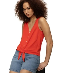 Sanctuary Women's Vacation Tie-Front Button-Up Vest