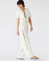 Steve Madden Women's Fia Side-Tie Wide-Leg Pants