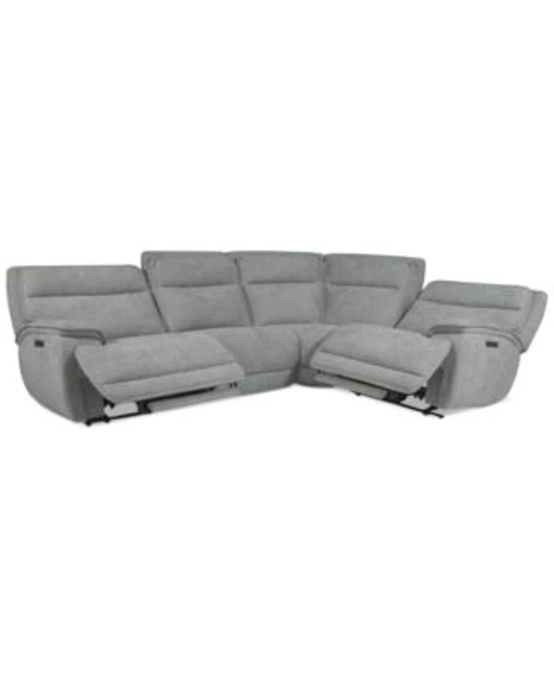 Ozryn Zero Gravity Fabric Sectional Collection Created For Macys