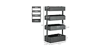 4 Tier Vertical Wooden Planter Box Raised Bed