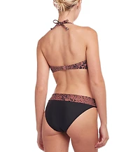 Lascana Women's Leopard Cheetah Print Bandeau Bikini Swimsuit Top Bra Sizing