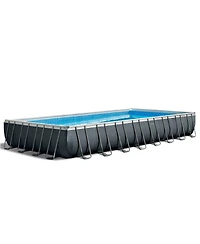 Intex 32ft x 16ft x 52in Ultra Xtr Rectangular Swimming Pool and Maintenance Kit