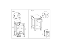End Table Solid Wood – Perfect for Living Room, Bedroom, or Entryway