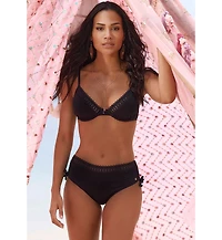 Lascana Women's Underwire Lace Trim Bikini Swimsuit Top Bra Sizing