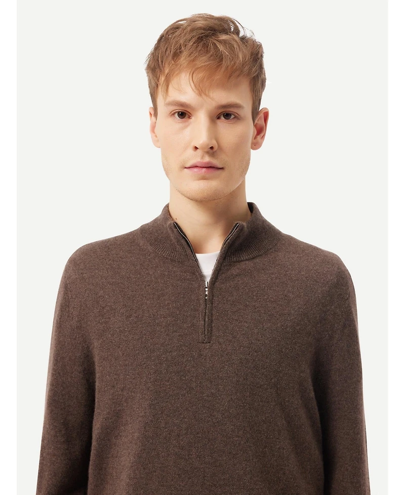 Gobi Cashmere Men's Half-Zip Sweater