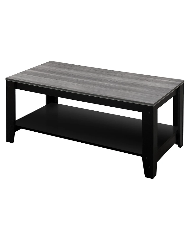 Set of Three Coffee Tables with Shelf for Storage and Display