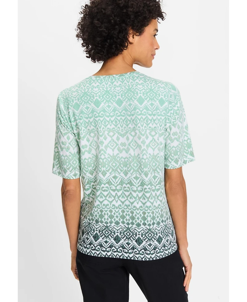 Olsen Women's Ikat Print T-Shirt