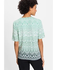 Olsen Women's Ikat Print T-Shirt