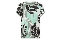 Olsen Women's Abstract Palm Print T-Shirt