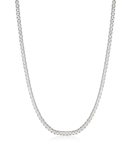 By Adina Eden Cubic Zirconia Princess Tennis Choker Necklace