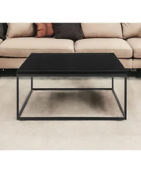 Metal Square Coffee Table for Modern Living Room Decor