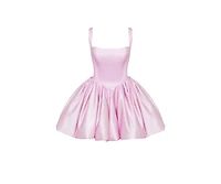 Milla Women's Adorable pink mini dress with puffy skirt