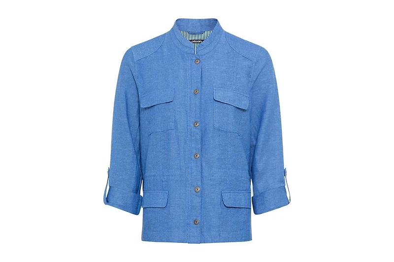 Olsen Women's Collarless Safari Jacket