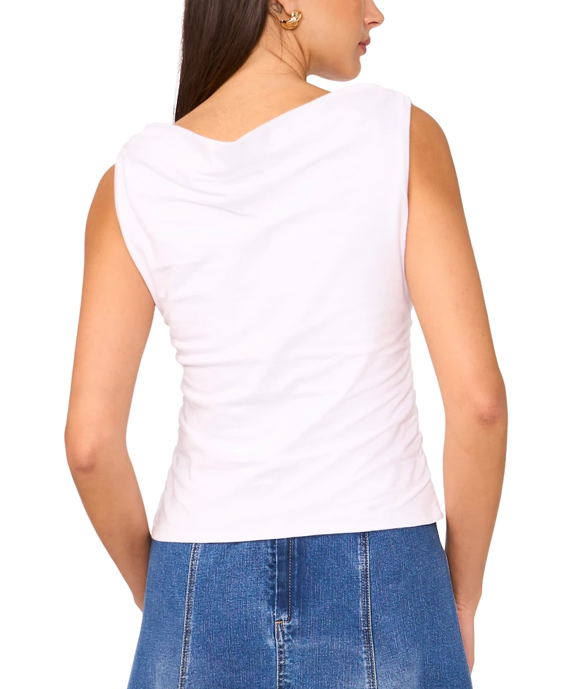 1.state Women's Double Cowl-Neck Tank