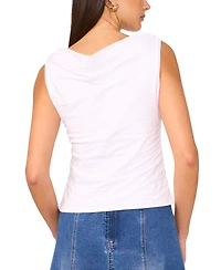 1.state Women's Double Cowl-Neck Tank