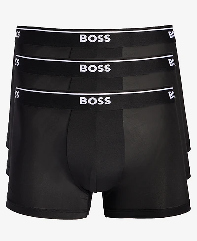 Boss by Hugo Men's 3-Pk. Logo Waistband Trunks