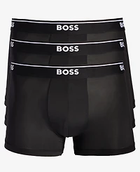 Boss by Hugo Men's 3-Pk. Logo Waistband Trunks