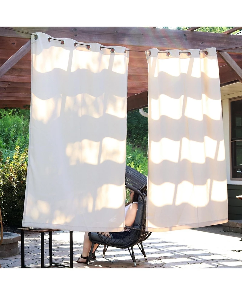 Simple Styles Indoor/Outdoor Curtain Panels with Grommet Tops