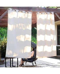 Simple Styles Indoor/Outdoor Curtain Panels with Grommet Tops