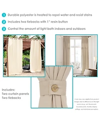 Room-Darkening Curtain Panel with Grommet Top - 52 x 120 in
