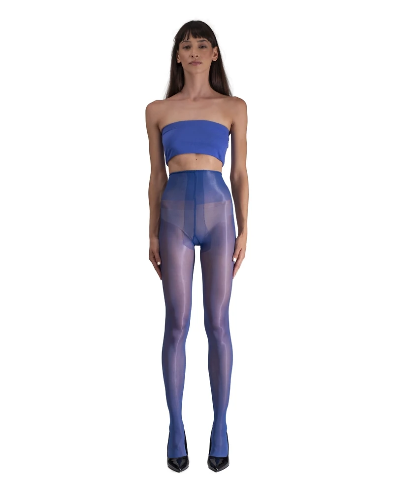 Lechery Women's Lustrous Silky Shiny 20 Denier Sheer High-Waist Pantyhose Tights SKU11002-pk