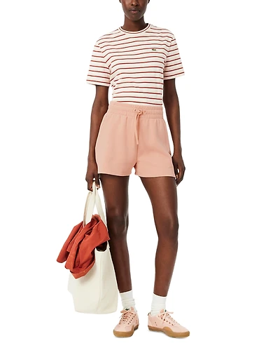 Lacoste Usa Women's Drawstring Sweat Shorts