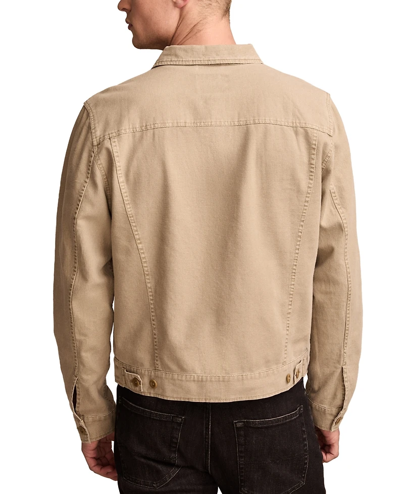 Lucky Brand Men's Long Sleeve Button-Front Trucker Jacket